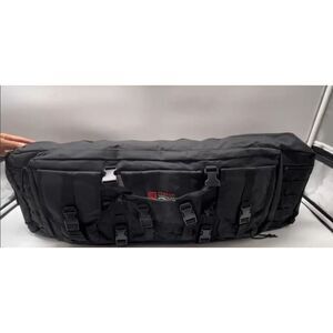 The RUSECK Double Long Bag Case Backpack w/Pistol Case - Lockable Zipper